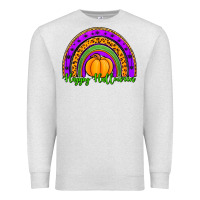 Oatmeal Heather happy halloween rainbow Premium Sweatshirt - Jasminsmagicworld
