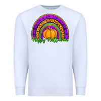 White happy halloween rainbow Premium Sweatshirt - Jasminsmagicworld