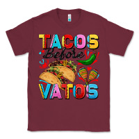 Burgundy Tacos before Vatos Valentine's Day Classic Tee - FaDigitalArtStudio