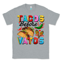 Heather Grey Tacos before Vatos Valentine's Day Classic Tee - FaDigitalArtStudio