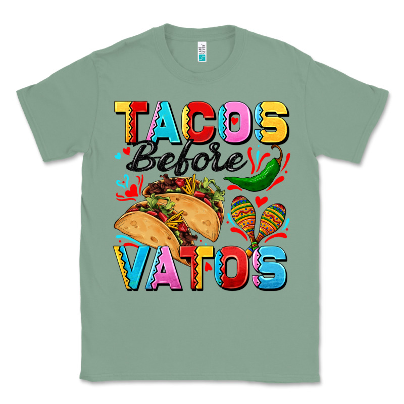 Tacos Before Vatos Valentine's Day Classic Tee by FaDigitalArtStudio | Teevron