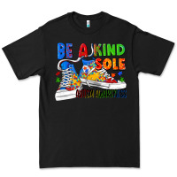 Black Be a kind sole Autism Awareness Premium Tee - FaDigitalArtStudio