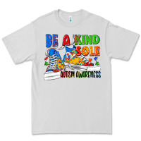 Dove Grey Be a kind sole Autism Awareness Premium Tee - FaDigitalArtStudio