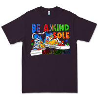 Plum Be a kind sole Autism Awareness Premium Tee - FaDigitalArtStudio