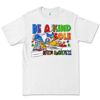 White Be a kind sole Autism Awareness Premium Tee - FaDigitalArtStudio