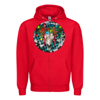 Red Bull Skull Christmas Zipper Hoodie - RanaPortraitStore
