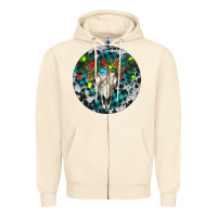 Sandshell Bull Skull Christmas Zipper Hoodie - RanaPortraitStore