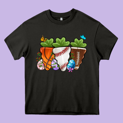 Easter Day Sports Easter Sports Carrots Heavy Core Tee Designed By Oliviacreatesart