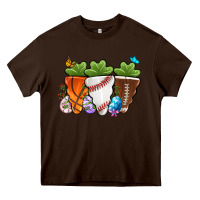 Chocolate Brown Easter Day Sports Easter sports carrots Heavy Core Tee - OliviaCreatesArt