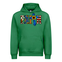 Emerald American Flag Faith Urban Hoodie - Jasminsmagicworld