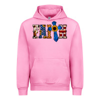 Fuchsia Pink American Flag Faith Urban Hoodie - Jasminsmagicworld
