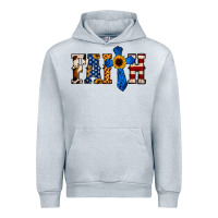 Heather Grey American Flag Faith Urban Hoodie - Jasminsmagicworld