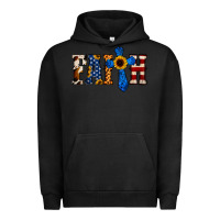 Pigment Black American Flag Faith Urban Hoodie - Jasminsmagicworld