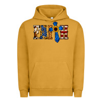 Pigment Peanut Butter American Flag Faith Urban Hoodie - Jasminsmagicworld