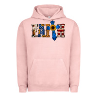 Pigment Salmon American Flag Faith Urban Hoodie - Jasminsmagicworld