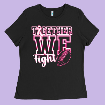 Together We Fight Ladies Tee Designed By Cowhidedigitalart