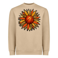 Mushroom Basketball Sunflower Heavyweight Sweatshirt - Jasminsmagicworld