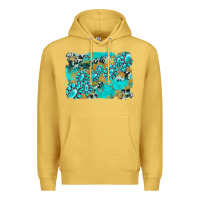Antique Gold gemstone cowhide glitter background Premium Hoodie - Artiststas