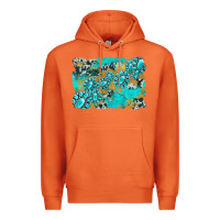Carrot gemstone cowhide glitter background Premium Hoodie - Artiststas