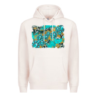 Pale Pink gemstone cowhide glitter background Premium Hoodie - Artiststas