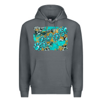 Rock gemstone cowhide glitter background Premium Hoodie - Artiststas