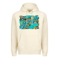 Sandshell gemstone cowhide glitter background Premium Hoodie - Artiststas