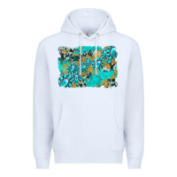 White gemstone cowhide glitter background Premium Hoodie - Artiststas