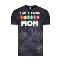 Cloud Black LIL Autism Mom Vintage Tee - CowhideDigitalArt