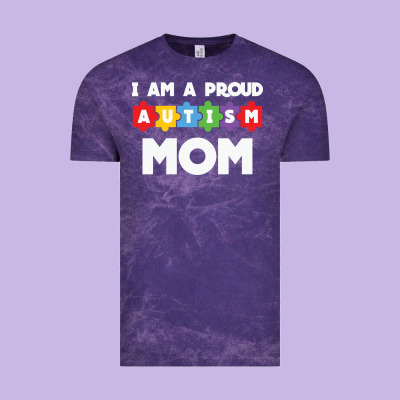 Lil Autism Mom Vintage Tee Designed By Cowhidedigitalart