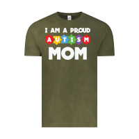 Vintage Olive LIL Autism Mom Vintage Tee - CowhideDigitalArt