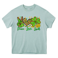 Arona St. Patrick's Day Peace love luck Heavy Core Tee - OliviaCreatesArt