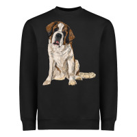 Black saint bernard Heavyweight Sweatshirt - RanaPortraitStore