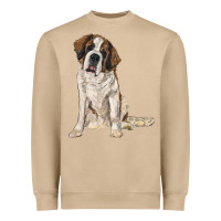 Mushroom saint bernard Heavyweight Sweatshirt - RanaPortraitStore