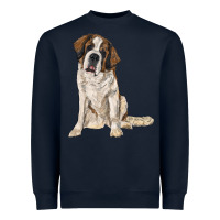 Navy saint bernard Heavyweight Sweatshirt - RanaPortraitStore