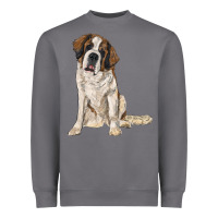 Storm saint bernard Heavyweight Sweatshirt - RanaPortraitStore