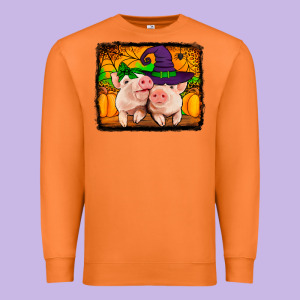 Halloween Pigs Premium Sweatshirt Designed By Jasminsmagicworld