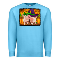 Ocean Blue halloween pigs Premium Sweatshirt - Jasminsmagicworld