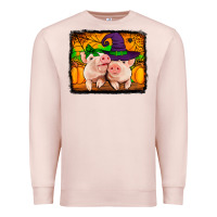 Pale Pink halloween pigs Premium Sweatshirt - Jasminsmagicworld
