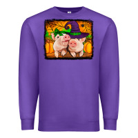 Purple halloween pigs Premium Sweatshirt - Jasminsmagicworld
