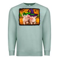 Seafoam halloween pigs Premium Sweatshirt - Jasminsmagicworld