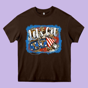 Let's Get Lit Heavy Core Tee Designed By Jasminsmagicworld