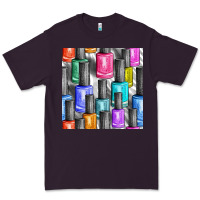 Plum colorful nail polish seamless pattern bbs Premium Tee - BundleAndBundleShop