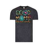 Vintage Black Good Moms Say Bad Words Vintage Tee - CowhideDigitalArt