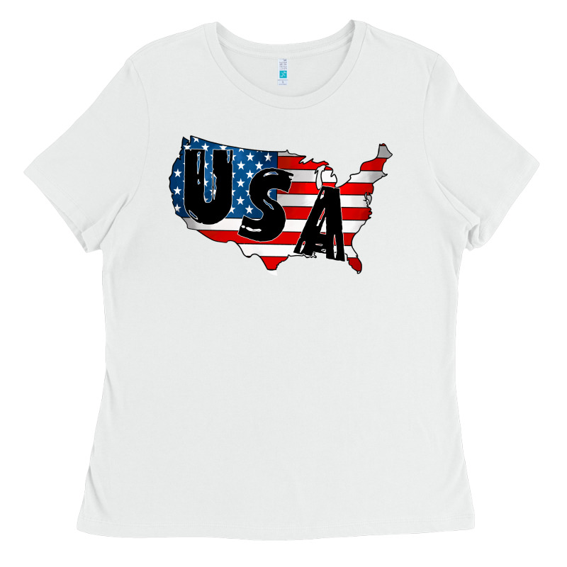 Usa Ladies Tee by CowhideDigitalArt | Teevron