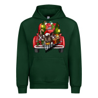 Forest Green christmas truck Urban Hoodie - RanaPortraitStore