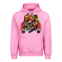 Fuchsia Pink christmas truck Urban Hoodie - RanaPortraitStore
