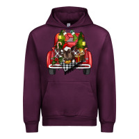 Mauve Wine christmas truck Urban Hoodie - RanaPortraitStore