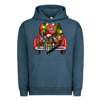 Pigment Midnight Navy christmas truck Urban Hoodie - RanaPortraitStore