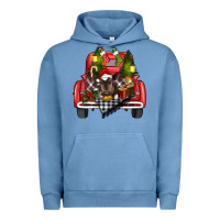 Pigment Pebble Blue christmas truck Urban Hoodie - RanaPortraitStore