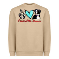 Mushroom Peace Love Aussie Heavyweight Sweatshirt - Jasminsmagicworld